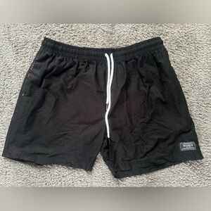 Men's Black Athletic Shorts 5inch